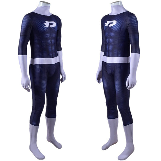 Danny Phantom Blue Jumpsuits Cosplay Costume Adult Halloween Bodysuit
