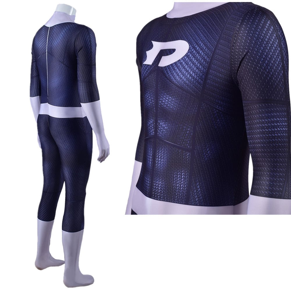 Danny Phantom Blue Jumpsuits Cosplay Costume Adult Halloween Bodysuit