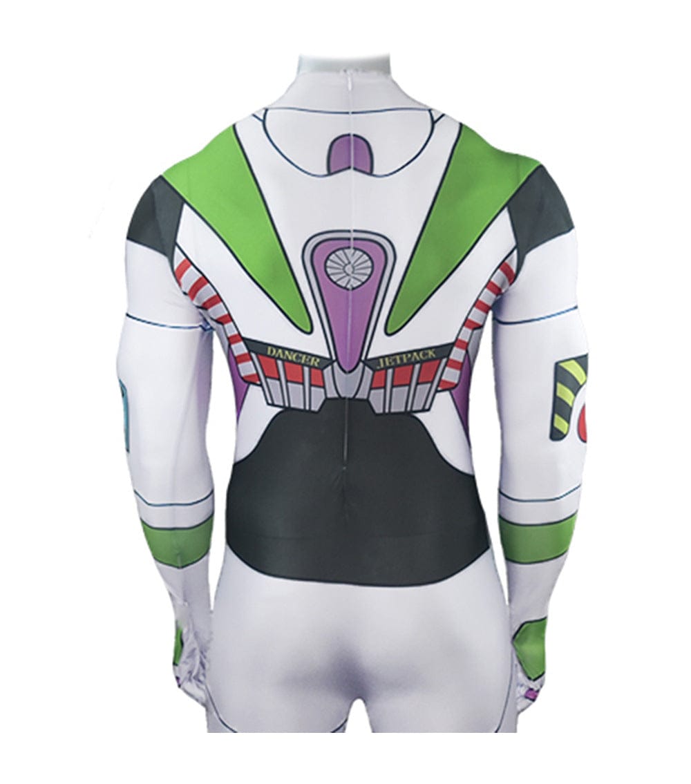 Buzz Lightyear Cosplay Costume Jumpsuit Halloween Adult Bodysuit