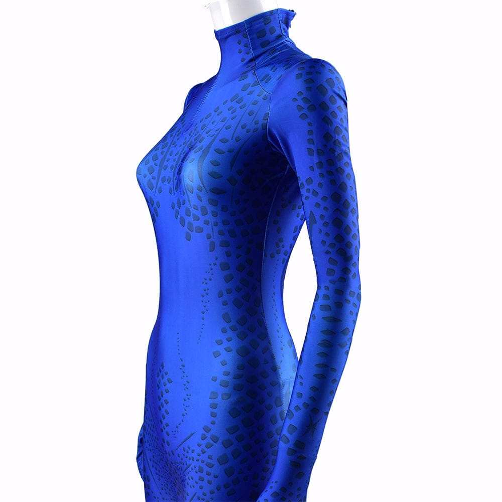 X-men Mystique Cosplay Costume Jumpsuit Halloween Adult Bodysuit