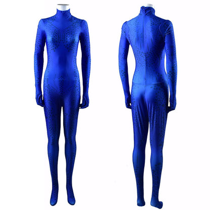 X-men Mystique Cosplay Costume Jumpsuit Halloween Adult Bodysuit