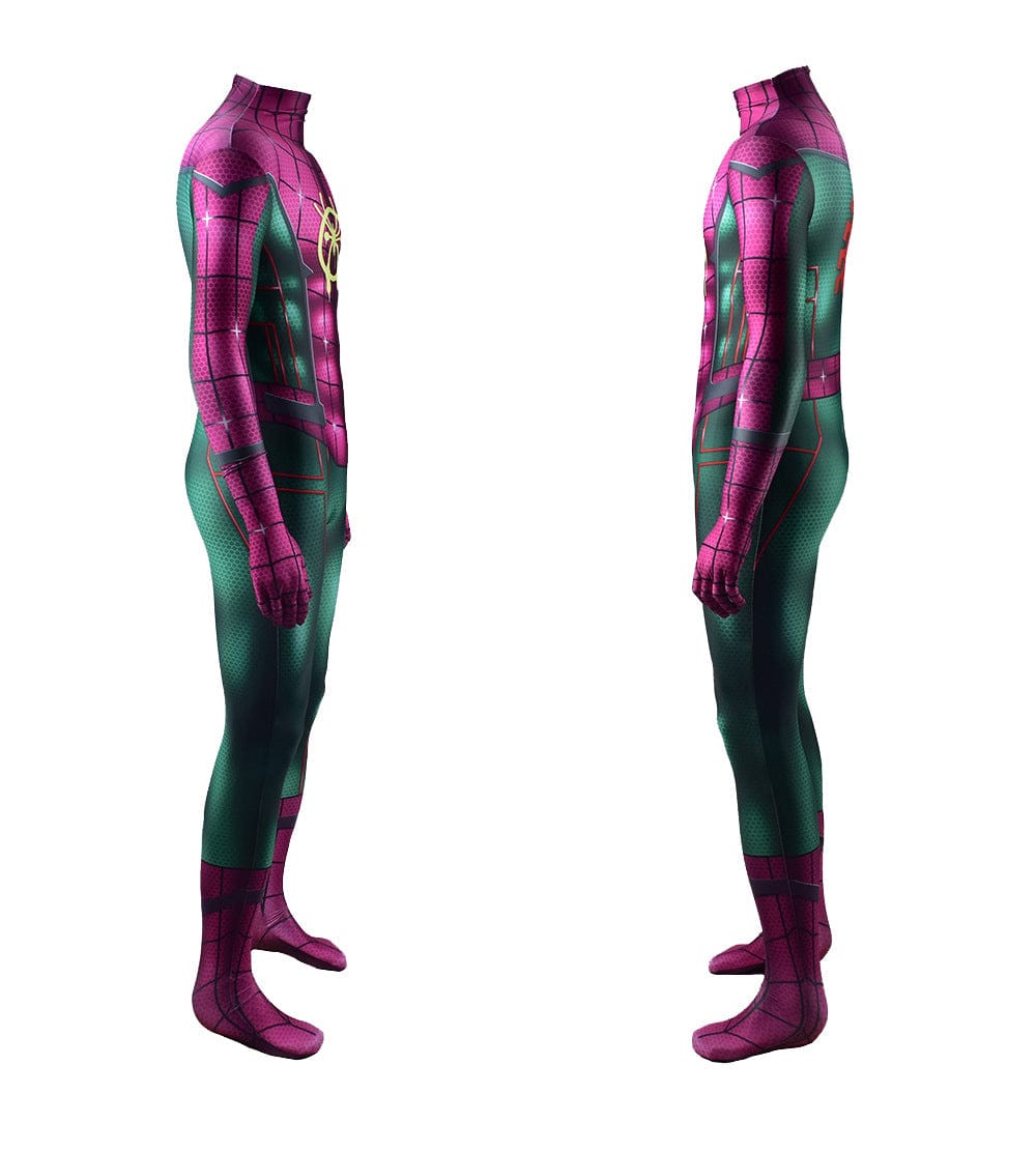 Joker Miles Morales Spider-man Jumpsuit Halloween Adult Bodysuit