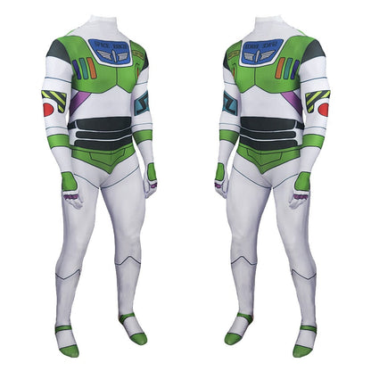 Buzz Lightyear Cosplay Costume Jumpsuit Halloween Adult Bodysuit