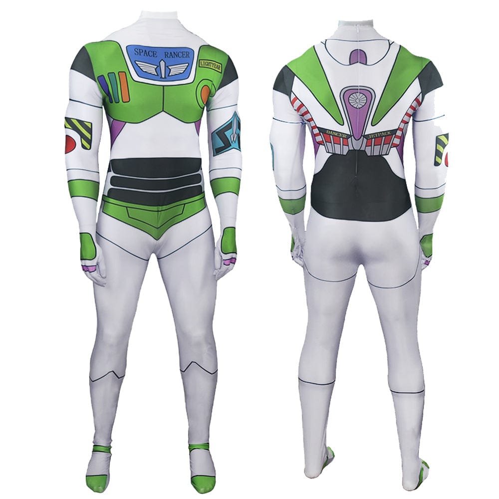 Buzz Lightyear Cosplay Costume Jumpsuit Halloween Adult Bodysuit