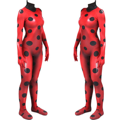 Miraculous Ladybug Marinette Costume Jumpsuit Halloween Adult Bodysuit