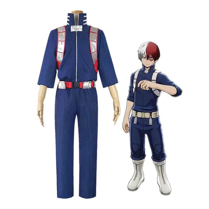 anime my hero academia shoto todoroki combat suit cosplay costume