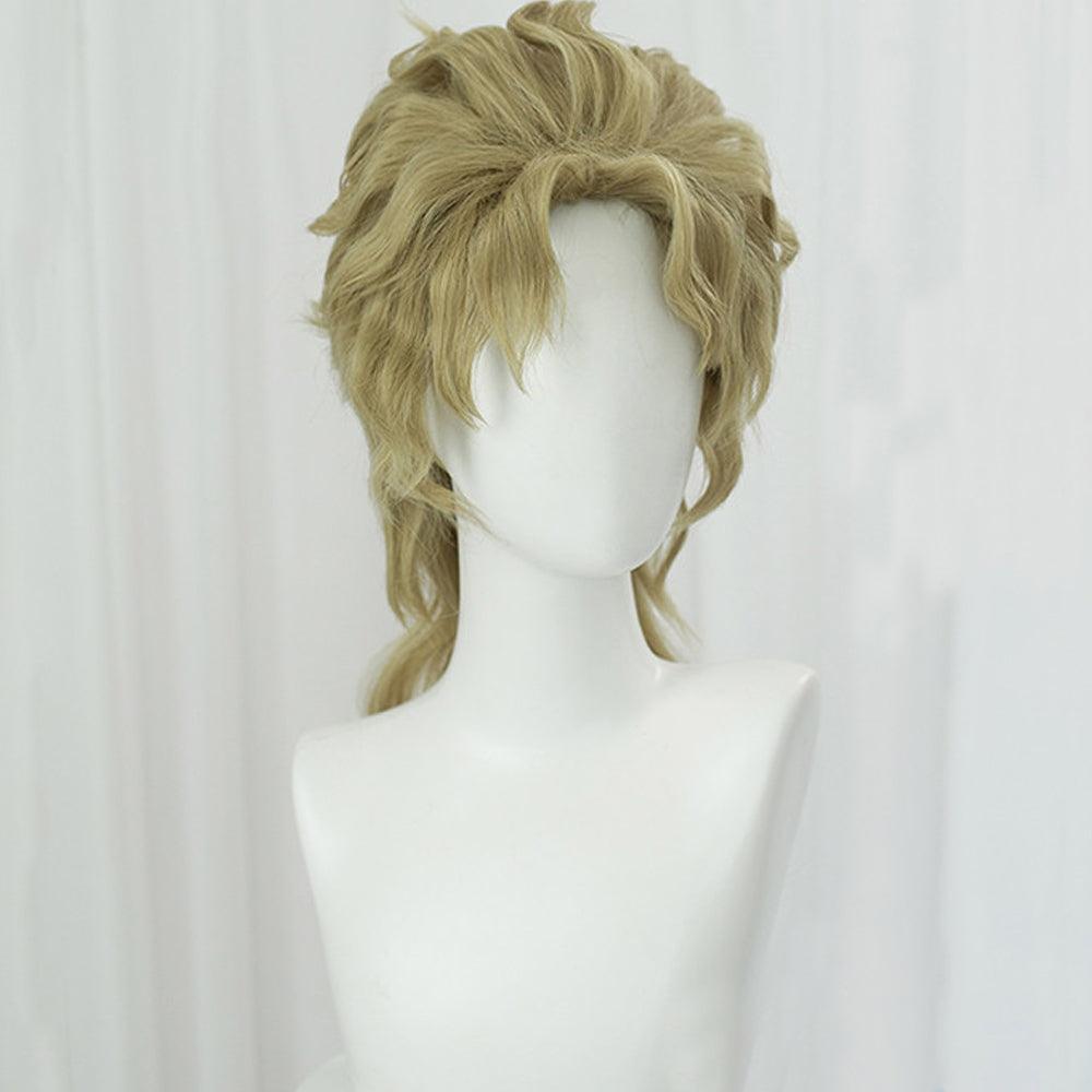 anime jojos bizarre adventure dio brando golden medium cosplay wig mm45