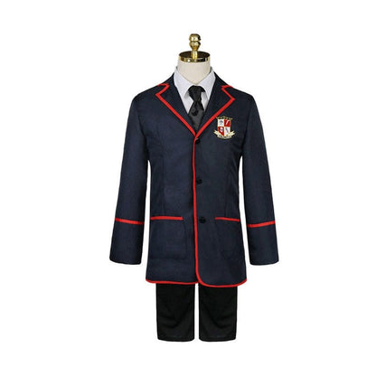 tv the umbrella academy male jk school uniform cosplay costumes