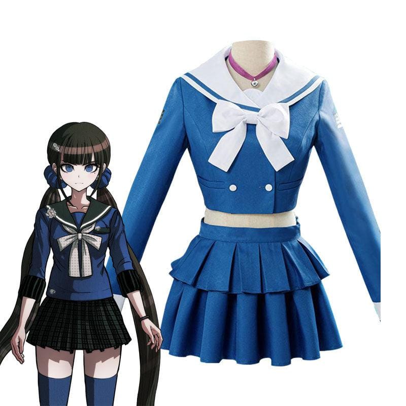 danganronpa v3 killing harmony harukawa maki blue school uniform halloween cosplay costume