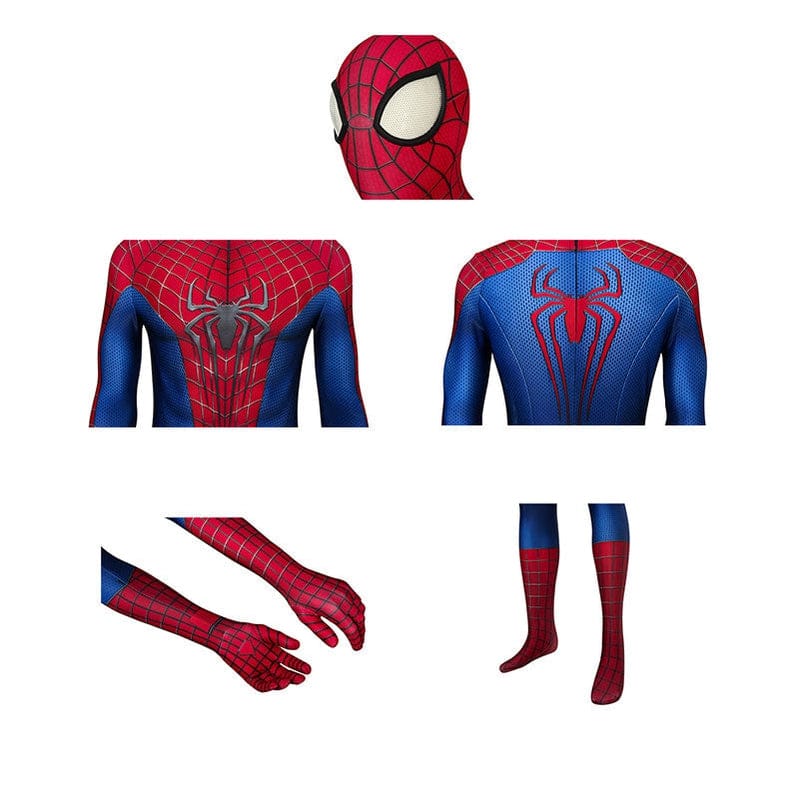 movie spider man the amazing spider man peter parker spiderman jumpsuit elastic force cosplay costume