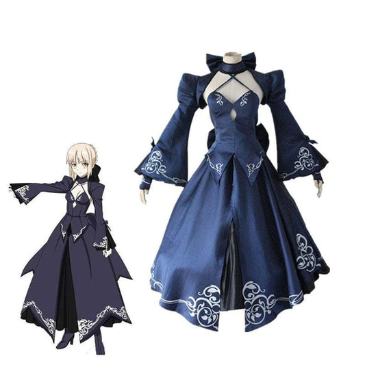 fgo fate stay night saber alter arturia pendragon women black bride cosplay costumes