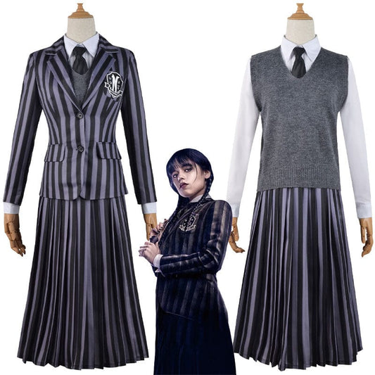 The Addams Family Wednesday Addams School Uniform Adult Costumes