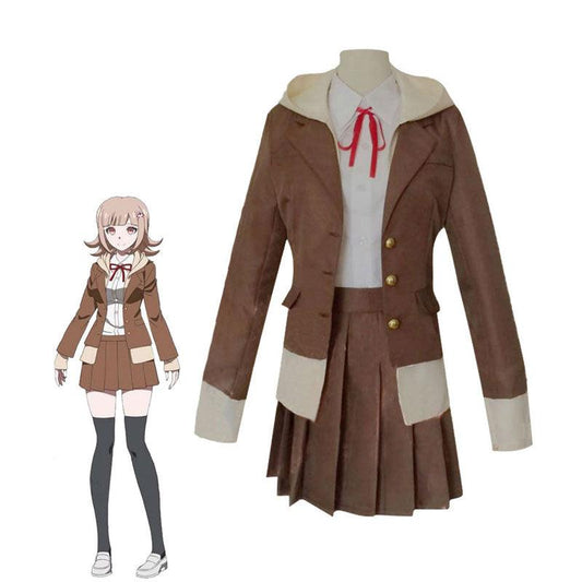 anime danganronpa 3 the end of hopes peak high school chiaki nanami uniform cosplay costumes