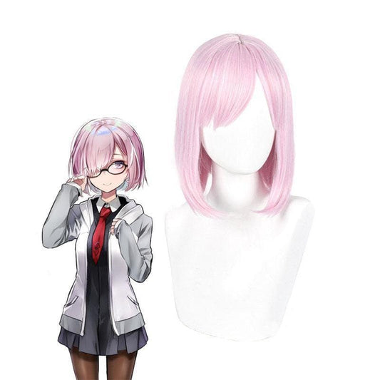 Fate/Grand Order Mash Kyrielight Shielder Pink Short Cosplay Wigs