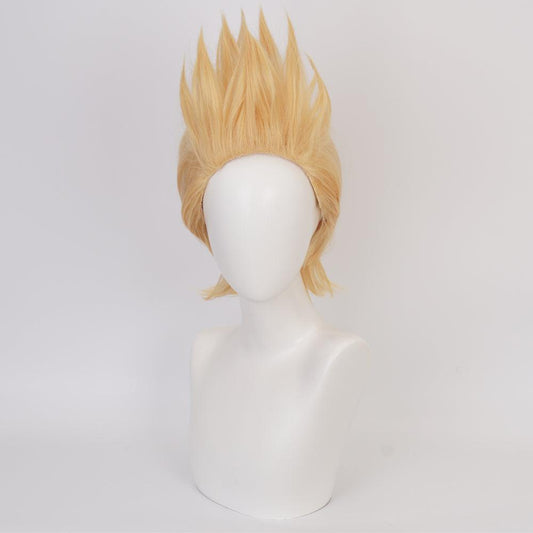 anime my hero academia lemillion golden short cosplay wig qx12