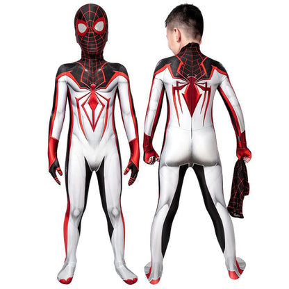 ps5 spider man miles morales t r a c k suit kids jumpsuit cosplay costumes