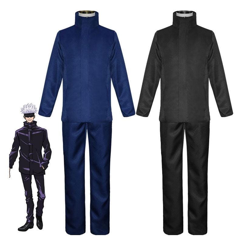 anime jujutsu kaisen satoru gojo child outfits cosplay costume with blindfold