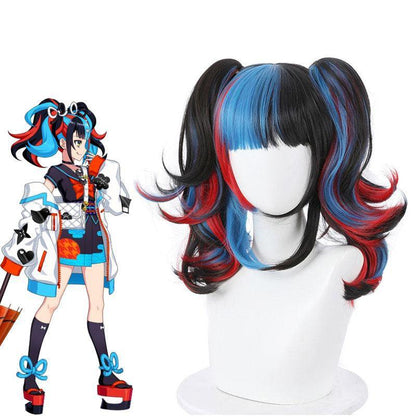 fgo fate grand order sei shonagon archer blue black red cosplay wigs