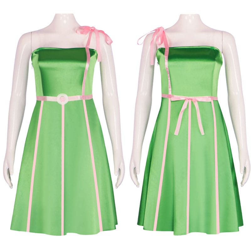 barbie movie 2023 barbie green dress cosplay costumes