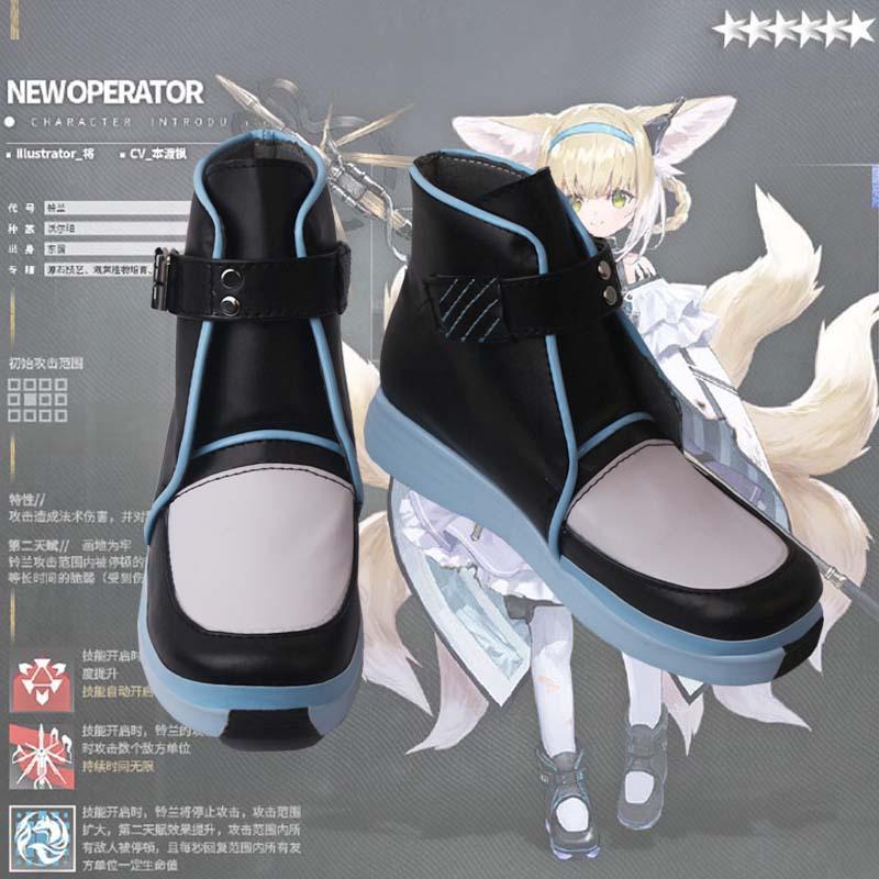 game arknights suzuran cosplay boots shoes