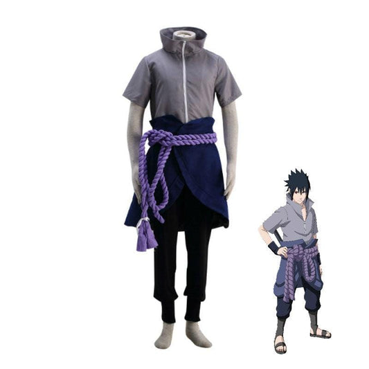 anime naruto sasuke uchiha ninja outfit halloween cosplay costume