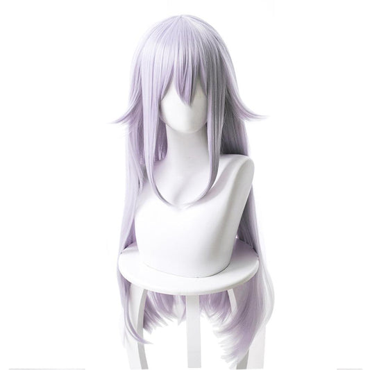 anime super mario bros king boo light purple long cosplay wig 461l