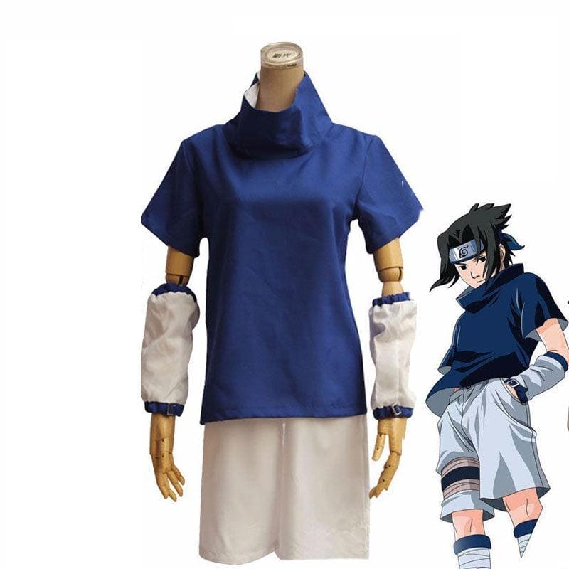 anime naruto uchiha sasuke kimono set cosplay costume