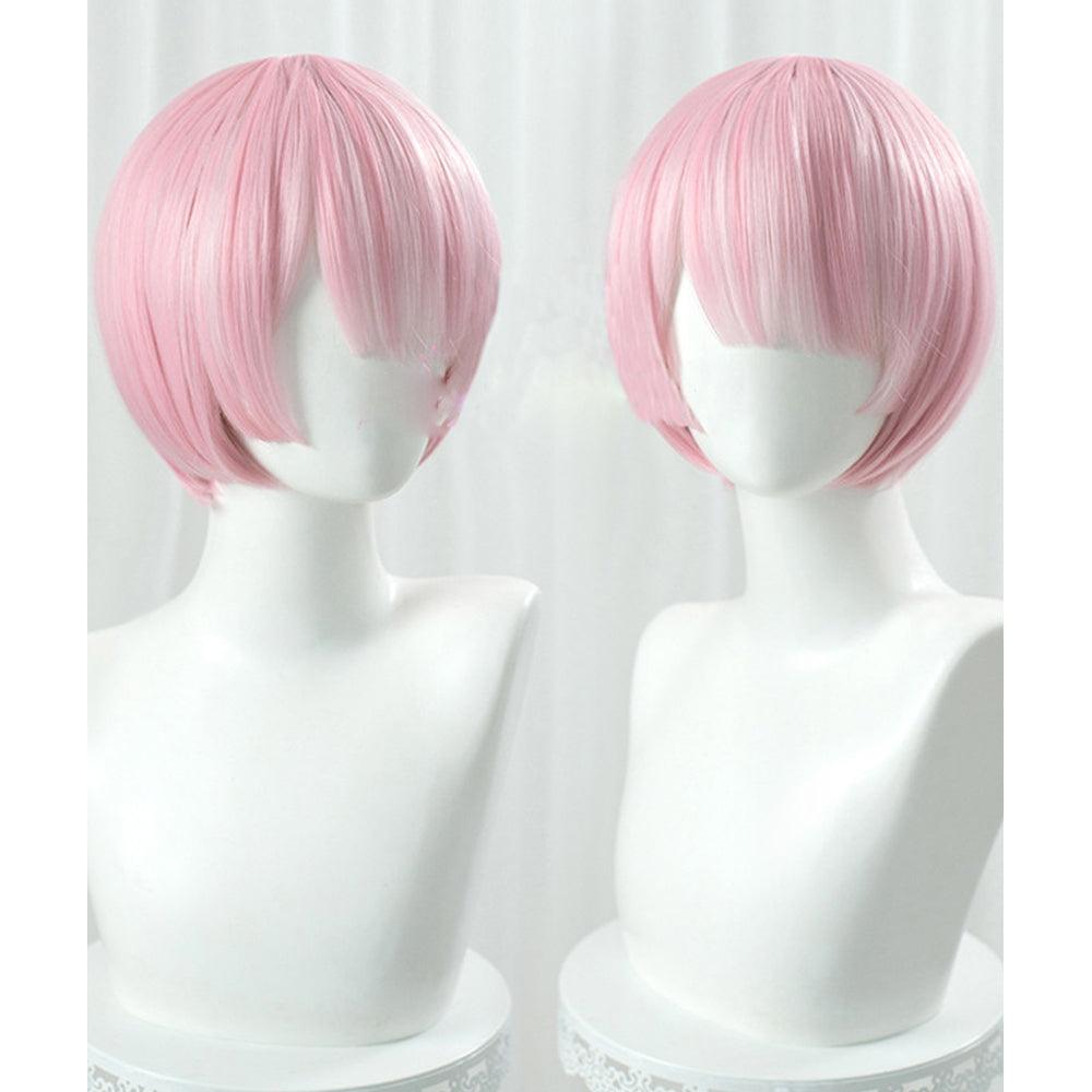 anime re life in a different world from zero wig ram pink short cosplay wig mm75