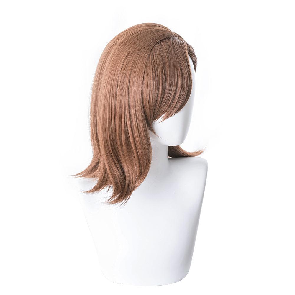 anime a certain magical index misaka mikoto brown short cosplay wig 474d