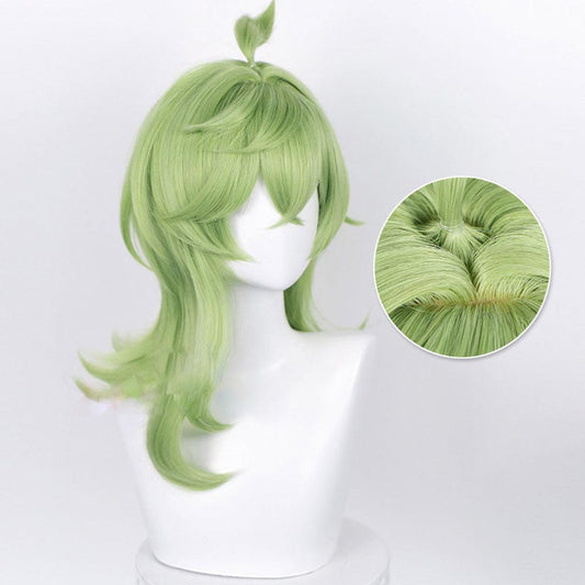 anime genshin impact collei green medium cosplay wig 539g