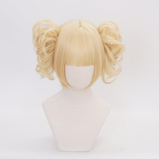 anime my hero academia toga himiko golden short cosplay wig qx13