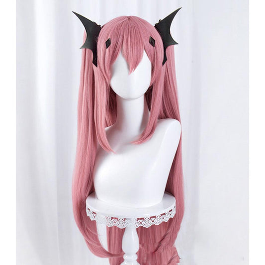 anime seraph of the end krul tepes pink ex long cosplay wig mm69