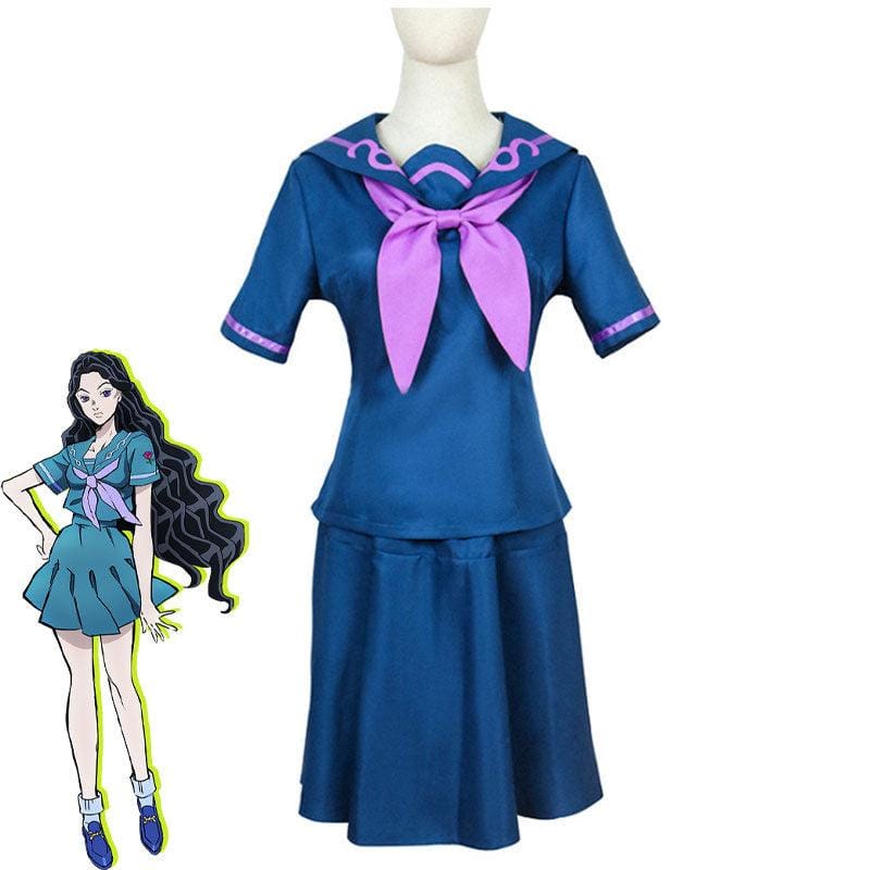 anime jojos bizarre adventure diamond yukako yamagishi uniform cosplay costumes