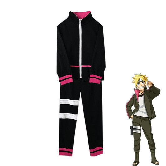 anime naruto boruto uzumaki naruto ninja battle set outfit cosplay costume