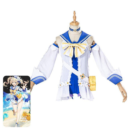 game genshin impact barbara summer beach skins cosplay costumes