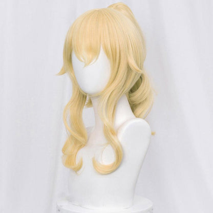 anime genshin impact jean gunnhildr golden medium cosplay wig mm09