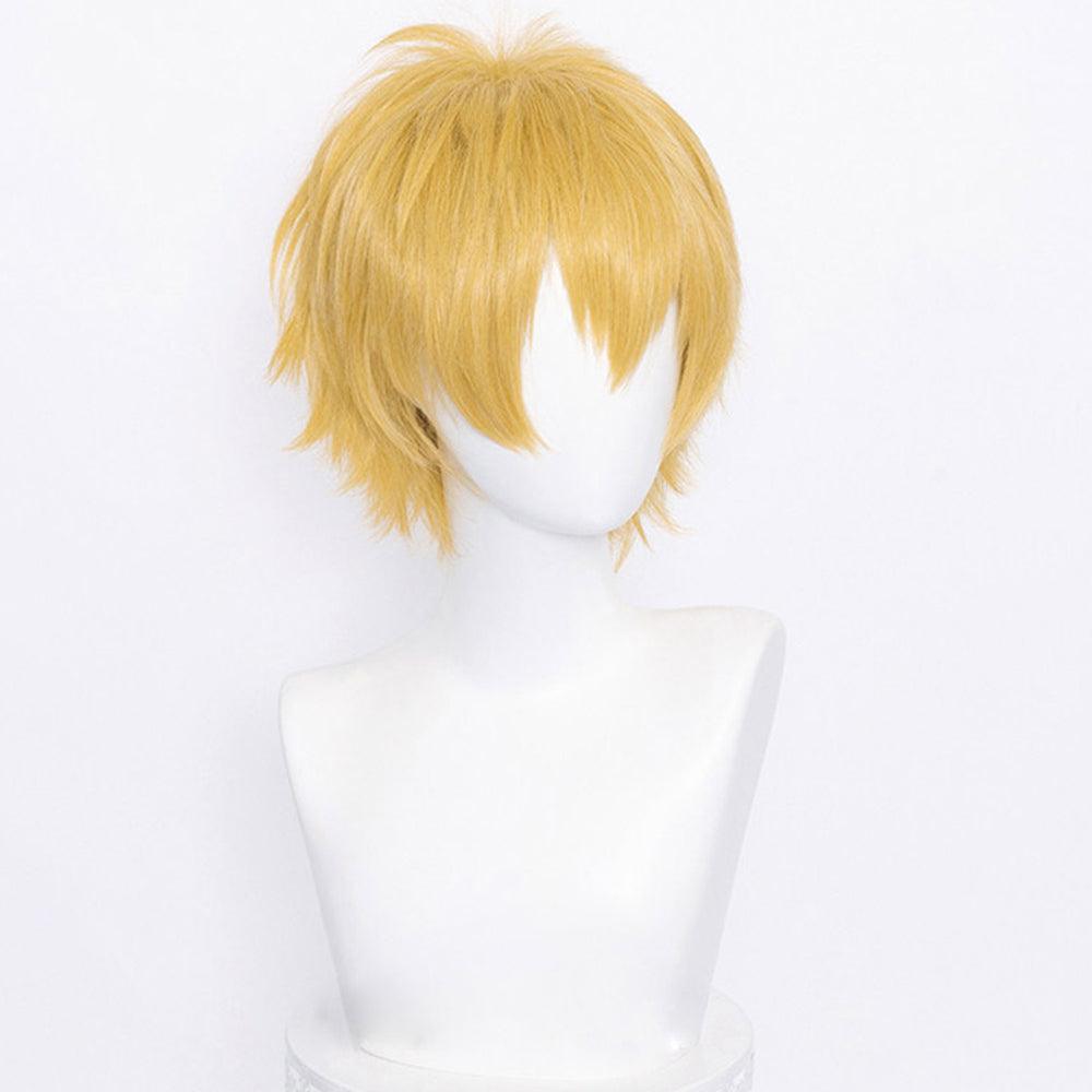 anime chainsaw man denji yellow short cosplay wig 509a