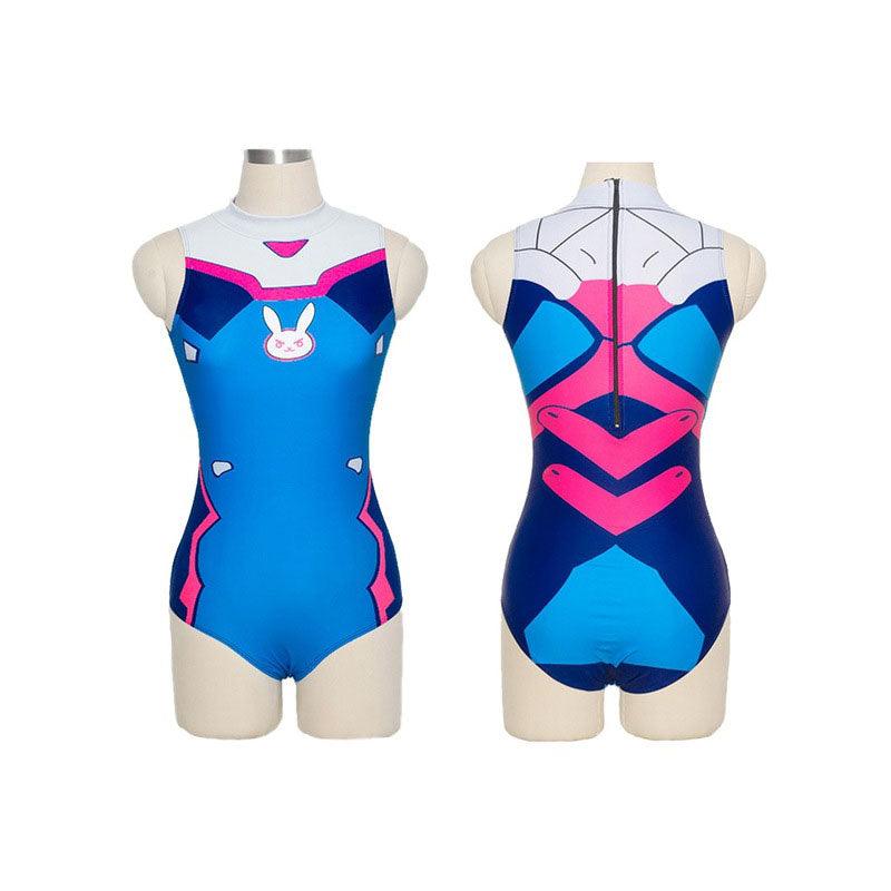 Game Overwatch D.Va Hana Song Swimsuit Leotard Cosplay Costumes