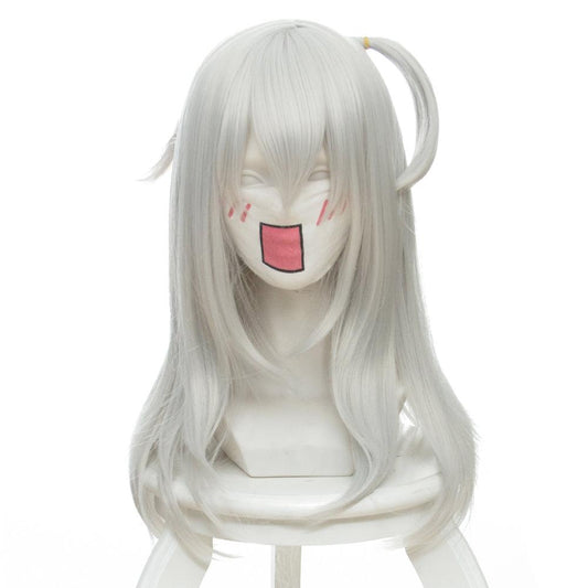anime azur lane ijn suzutsuki white long cosplay wig 460a