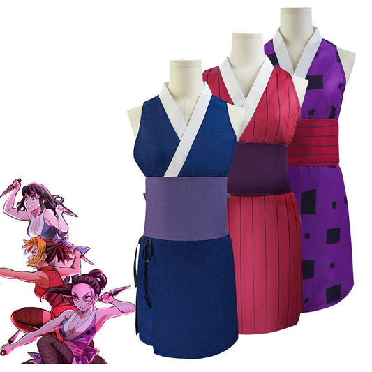 anime demon slayer kimetsu no yaiba makio suma hinatsuru cosplay costumes