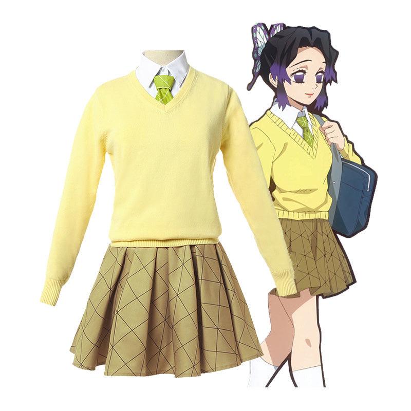 anime demon slayer kimetsu no yaiba demon slayer academy shinobu kocho jk uniform cosplay costume