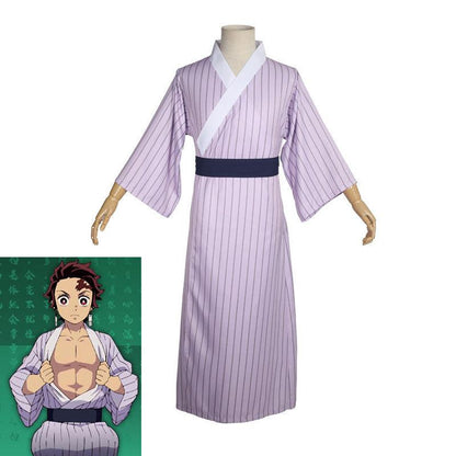 anime demon slayer kimetsu no yaiba tanjiro kamado kimono pajamas cosplay costumes