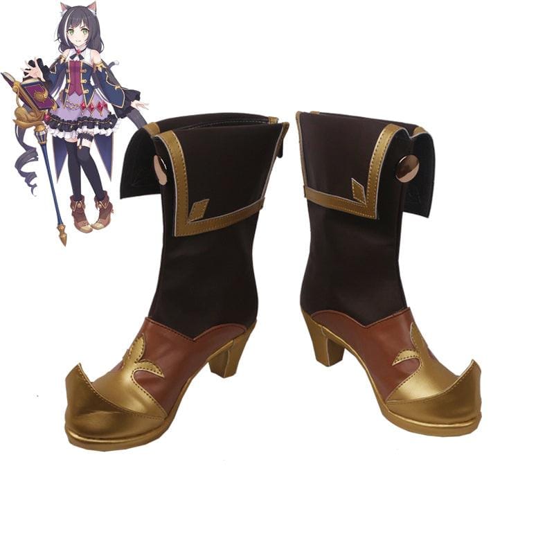 princess connect re dive kelly princess golden anime game cosplay boots shoes