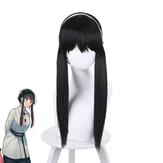 anime spy family yor forger black long cosplay wigs