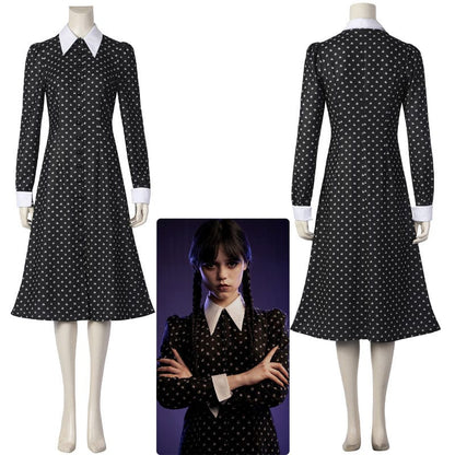 the addams family wednesday addams christina ricci cosplay costume