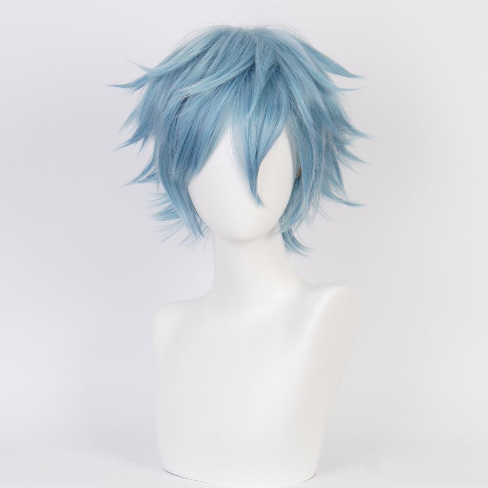 anime my hero academia shigaraki tomura blue short cosplay wig qx20