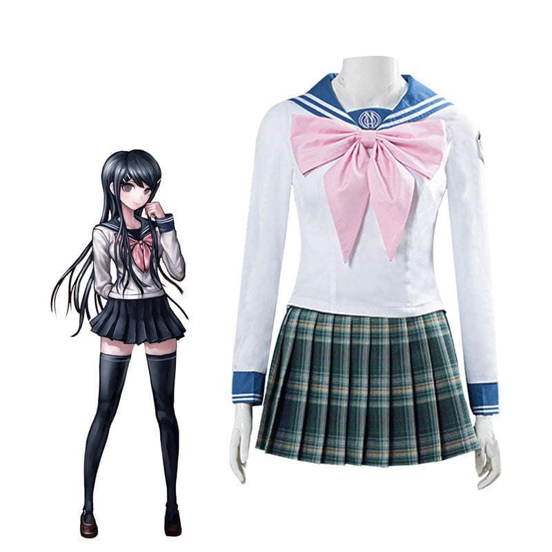 danganronpa trigger happy havoc art gallery sayaka maizono full set cosplay costumes