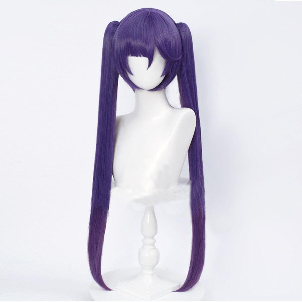 anime genshin impact astrologist mona megistus long purpe cosplay wig mm54