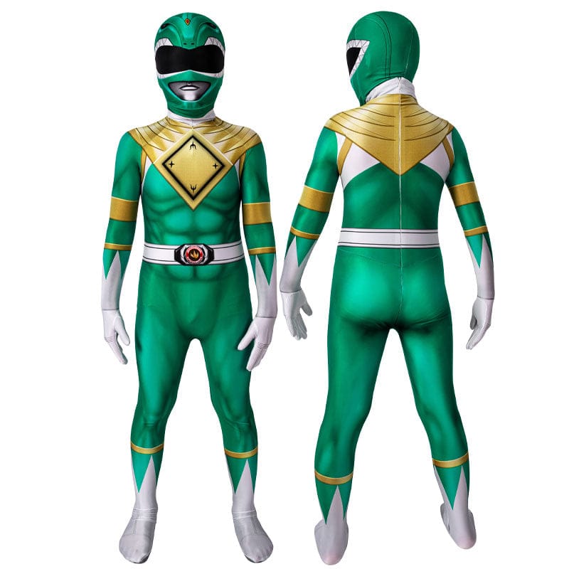 mighty morphin power rangers yamato tribe knight burai dragon ranger green ranger children cosplay costumes