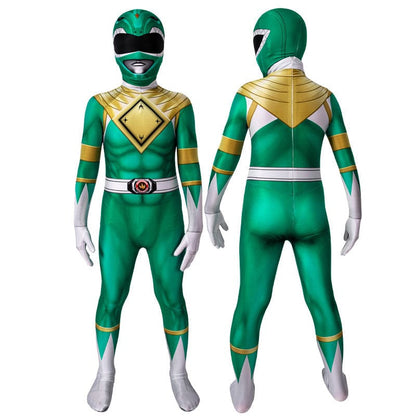 mighty morphin power rangers yamato tribe knight burai dragon ranger green ranger children cosplay costumes